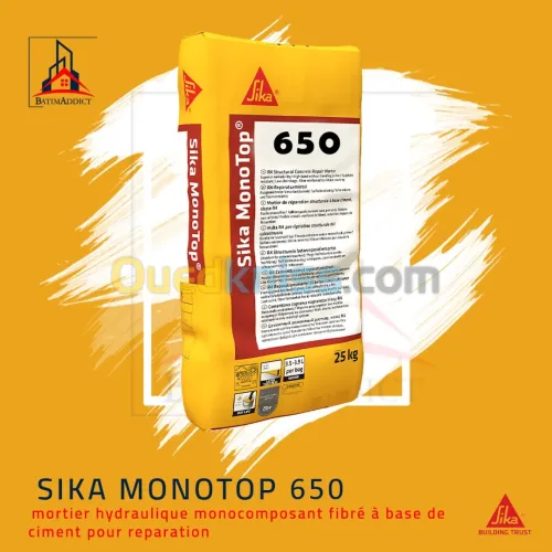 Mortier de réparation Sika MonoTop®-650 25 KG