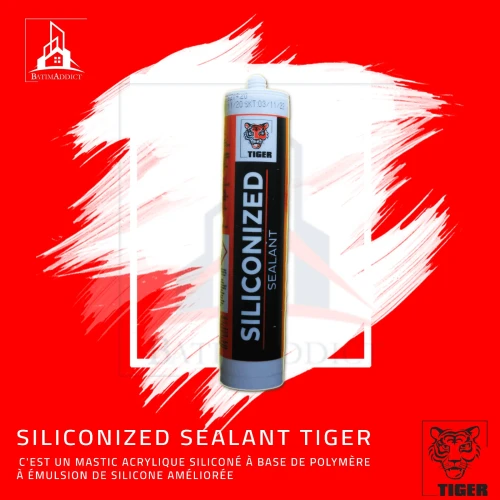 SILICONIZED SEALANT ACRYLIC SILICONÉE TIGER BLANC GRIS NOIR MARRON 
