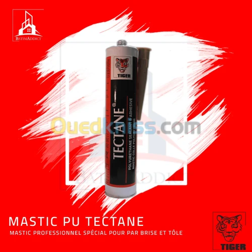 TECTANE MASTIC COLLE POLYURÉTHANE NOIR TIGER
