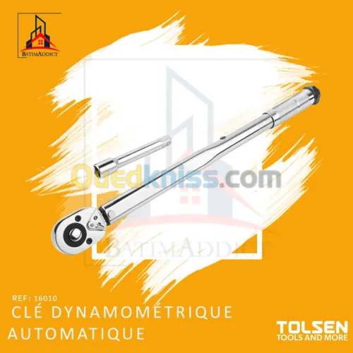 BRAS CLE DYNAMOMÉTRIQUE AUTOMATIQUE 40-210 NM TOLSEN