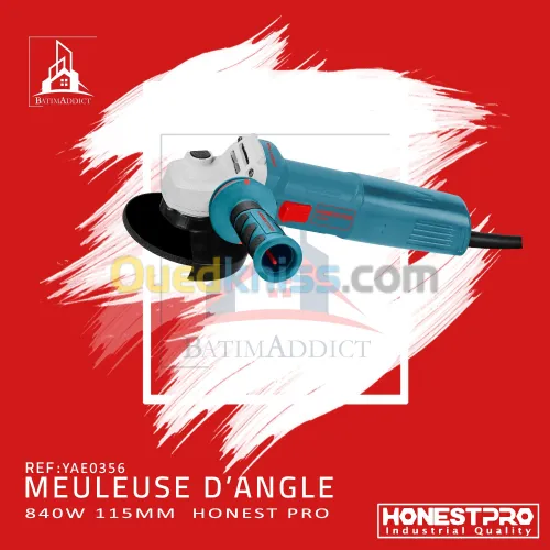 MEULEUSE D'ANGLE 115MM 840W HonestPro