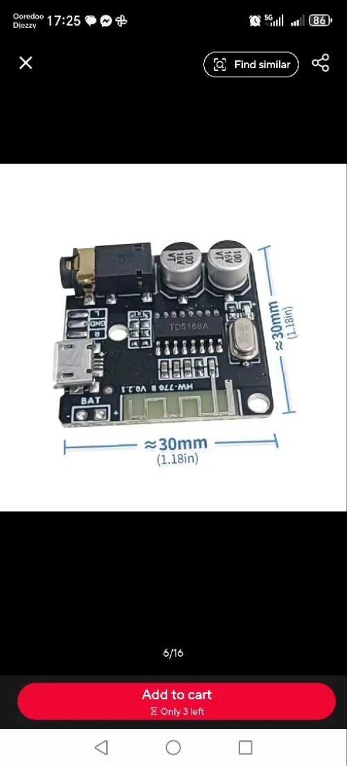Audio receiver bluetooth 5.0 Mp3