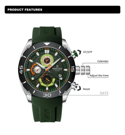 Naviforce 8038 Original (2 Couleurs) (Livraison GRATUITE)