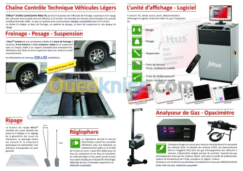 Vente Equipements De Controle Technique Automobile Leger Et Lourd