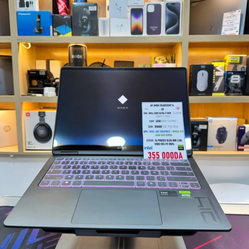 HP OMEN TRANSEND 14 INTEL CORE ULTRA 9 185H NVIDIA RTX 4060 32GB RAM 1TB SSD ECRAN 14 OLED 