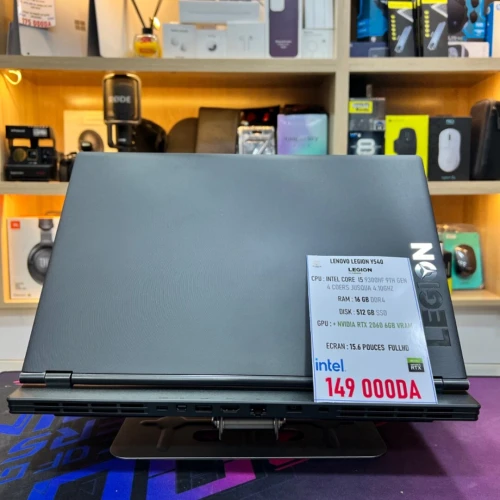 LENOVO LEGION Y540 I5 9300HF RTX 2060 6GBVRAM 16GB RAM 512GB SSD NEUF SOUS EMBALLAGE 