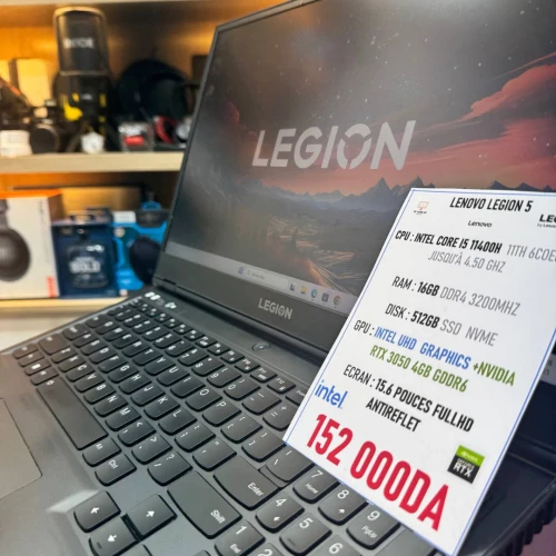 LENOVO LEGION 5 I5 11400H NVIDIA RTX 3050 16GB RAM 512GB SSD 