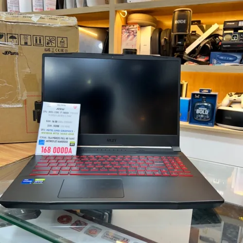 MSI GF66 I7 11800H NVIDIA RTX 3050 16GB RAM 512GB SSD ECRAN 144HZ