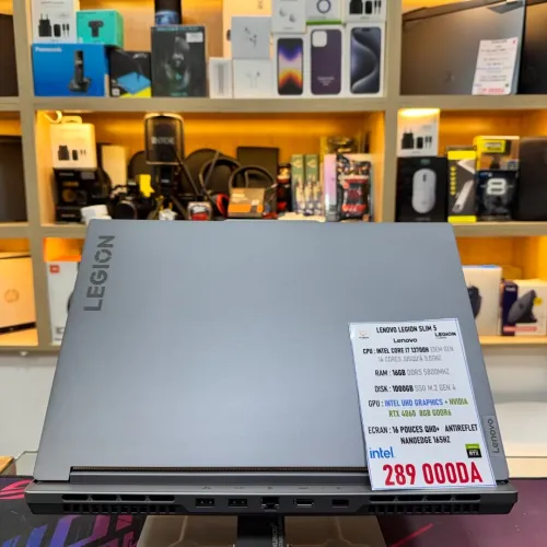 LENOVO LEGION SLIM 5 I7 13700H NVIDIA RTX 4060 16GB RAM DDR5 512GB SSD ECRAN QHD+ 165HE