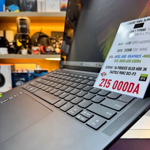 LENOVO YOGA SLIM PRO 7 AMD RYZEN 7 7735HS NVIDIA RTX 3050 16GB RAM 512GB SSD OLED 90HZ