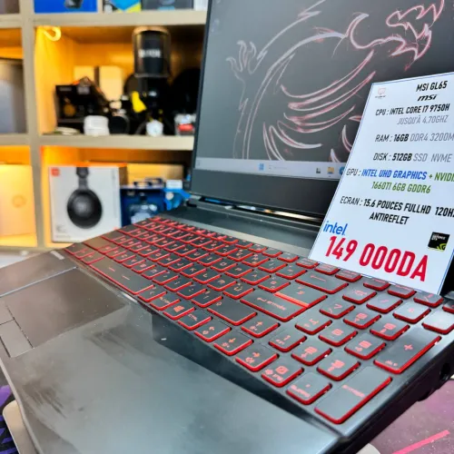 MSI GL65 I7 9750H NVIDIA GTX 1660TI 16GB RAM 512GB SSD 
