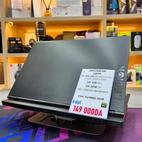 LENOVO LEGION Y540 I5 9300HF RTX 2060 6GBVRAM 16GB RAM 512GB SSD NEUF SOUS EMBALLAGE 