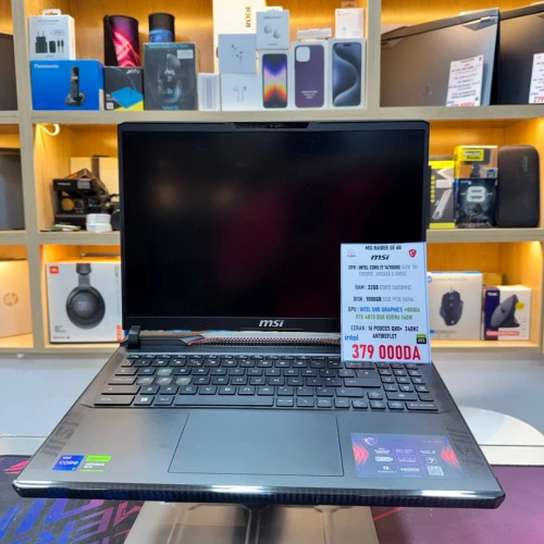 MSI GE68 RAIDER I7 14700HX NVIDIA RTX 4070 32GB RAM 1TB SSD ECRAN QHD+ 240 HZ
