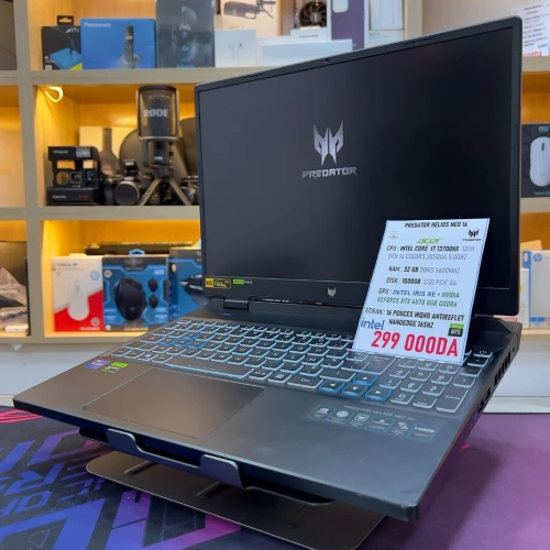 ACER PREDATO HELIOS NEO 16 I7 13700HX NVIDIA RTX 4060 32GB RAM DDR5 1TB SSD ECRAN WQHD 165HZ