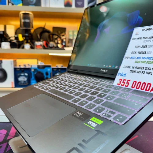 HP OMEN TRANSEND 14 INTEL CORE ULTRA 9 185H NVIDIA RTX 4060 32GB RAM 1TB SSD ECRAN 14 OLED 