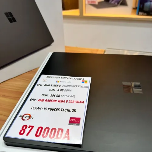 MICROSOFT SURFACE LAPTOP 3 AMD RYZEN 5 8GB RAM 256GB SSD 