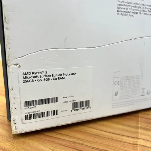 MICROSOFT SURFACE LAPTOP 3 AMD RYZEN 5 8GB RAM 256GB SSD 