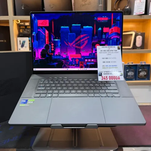 ASUS ROG ZEPHYRUS G16 INTEL CORE ULTRA 7 155H NVIDIA RTX 4060 16GB RAM 512GB SSD  OLED 100%DCI-P3