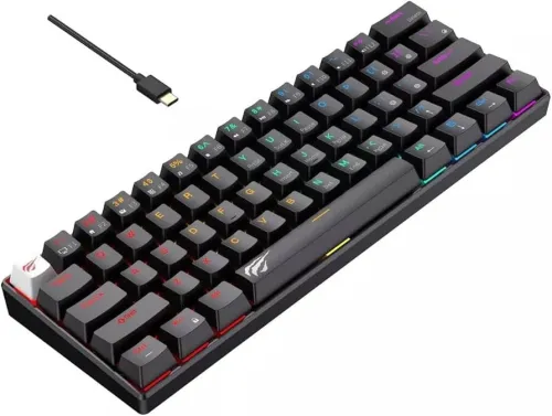 CLAVIER HAVIT GAMENOTE KB903L MECANIQUE RED SWITCH BLACK