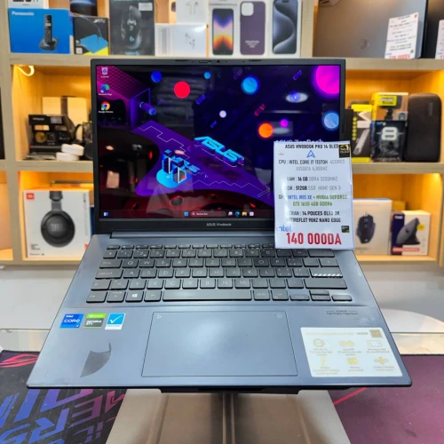 ASUS VIVOBOOK PRO 14 OLED I7 11370H NVIDIA GTX 1650 16GB RAM 512GB SSD 