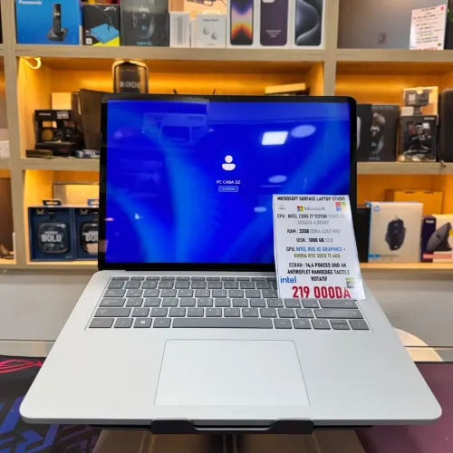 MICROSOFT SURFACE LAPTOP STUDIO I7 11370H NVIDIA RTX 3050 TI 32GB RAM 1TB SSD ECRAN 4K 120HZ