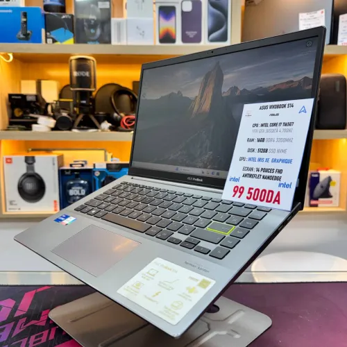 ASUS VIVOBOOK S14 I7 1165G7 16GB RAM 512GB SSD ECRAN 14POUCES