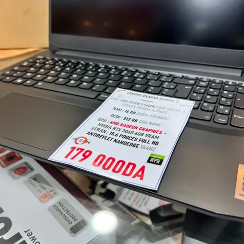 LENOVO IDEAPAD 3 GAMING RYZEN 5 5600H NVIDIA RTX 3060 16GB RAM 512GB SSD 