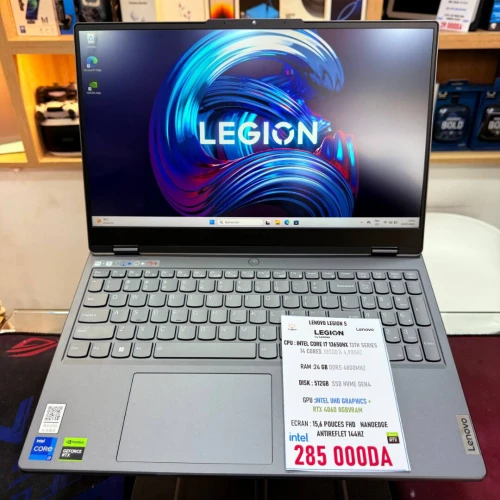 LENOVO LEGION 5 I7 13650HX NVIDIA RTX 4060 24GB RAM 512GB SSD ECRAN QHD 144HZ 