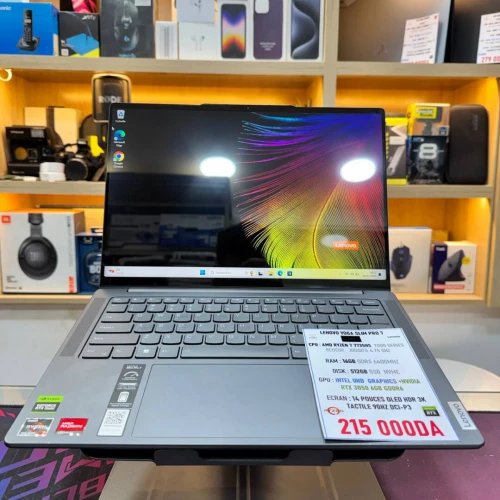 LENOVO YOGA SLIM PRO 7 AMD RYZEN 7 7735HS NVIDIA RTX 3050 16GB RAM 512GB SSD OLED 90HZ