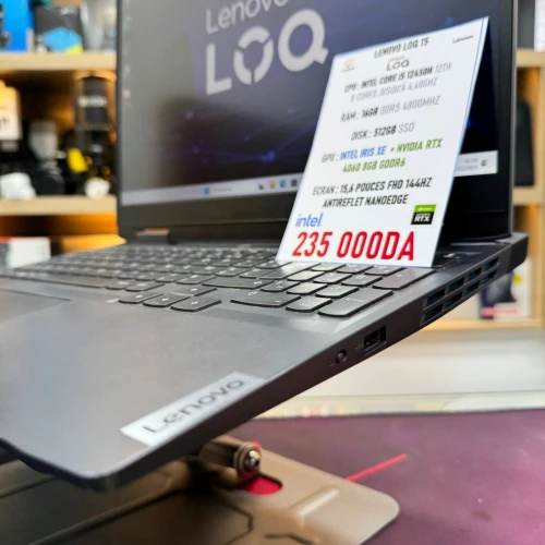LENOVO LOQ 15 I5 12450H NVIDIA RTX 4060 16GB RAM 512GB SSD SOUS EMBALLAGE