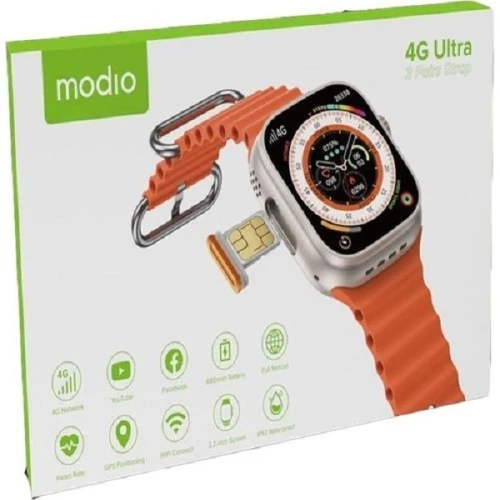 SMART WATCH MODIO 4G ULTRA MAX AVEC PUCE 3 BRACELET 4G ET 64Go