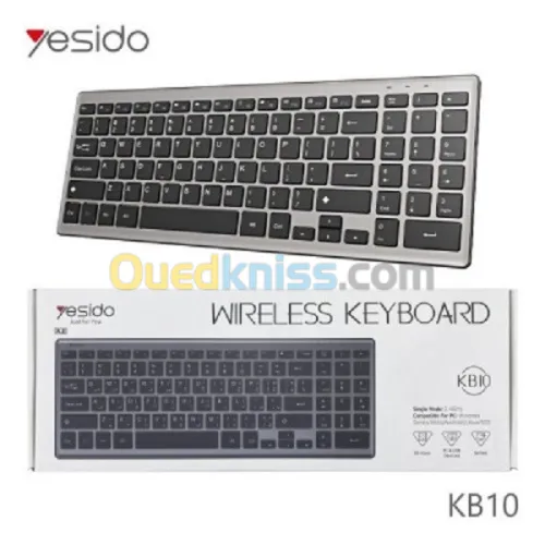 CLAVIER SANS FIL YESIDO KB10 WIRLESS KEYBOARD  YESIDO