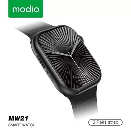 Modio MW21 Série 10 Montre connectée écran tactile 2,2 pouces, 3 bracelets