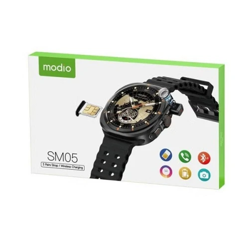 Smartwatch Modio SM05 AVEC PUCE ET 3 BRACELET SIM APPEL ET CAMERA