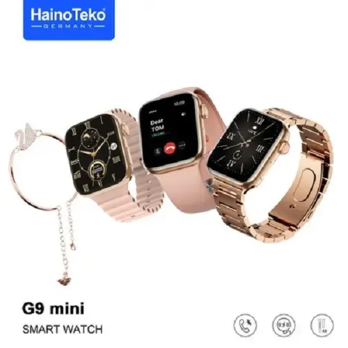 Haino Teko G9 Mini Rose Gold Edition - Smart Watch Bluetooth 5.1 pour Femmes