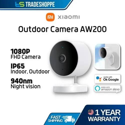 Caméra extérieure d'origine Xiaomi AW 200 1080P HD couleur Vision nocturne caméra de Surveillance
