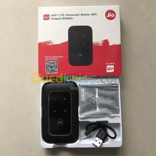 MODEM 4G MF680S JIO AVEC BATTERIE POUR TOUTE LES PUCES
