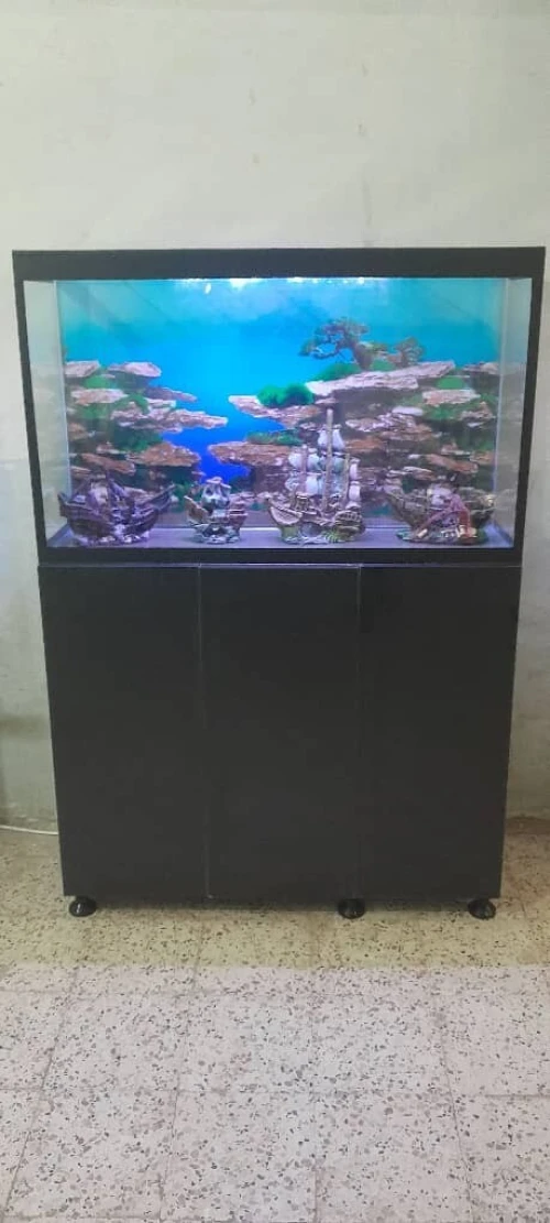 Aquarium avec meuble Haute Finition 1m