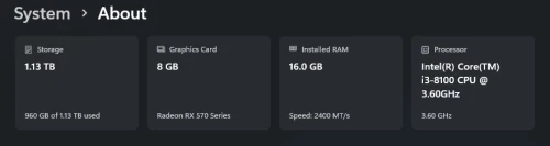 PC Gamer Rx570 - RAM 16Gb - SSD 256Gb