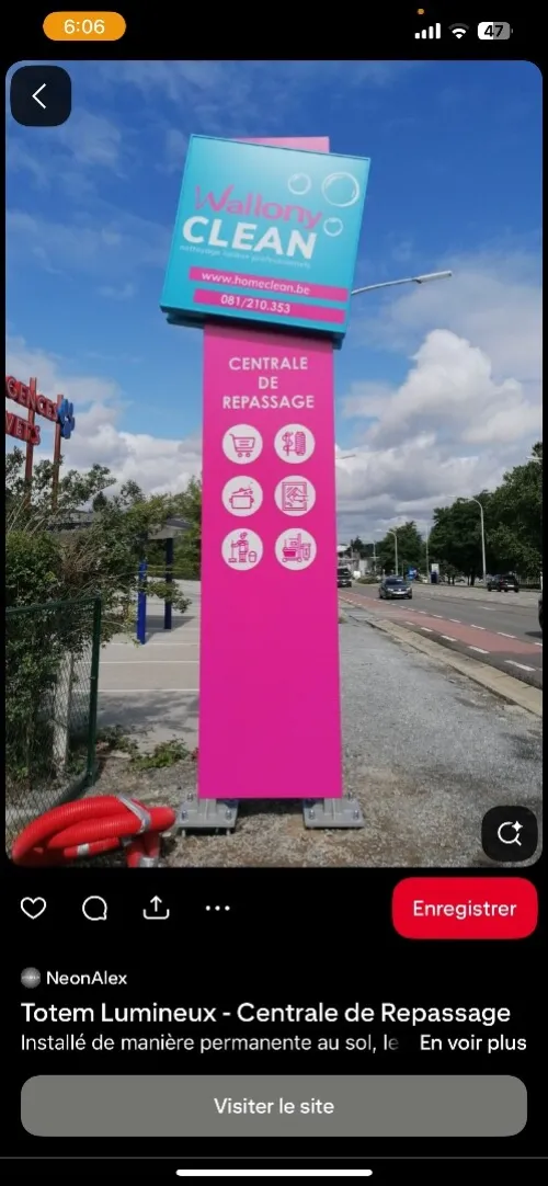 Panneaux publicitaires lumineuse لافتات إشهارية ضوئية
