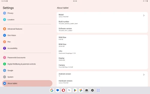 Tablette Lenovo P12 Pro 8G 256 Wifi Lenovo P12