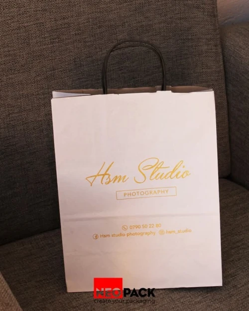 Sac shopping kraft (emballage)