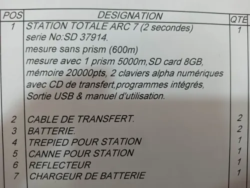 Station totale ARC 7