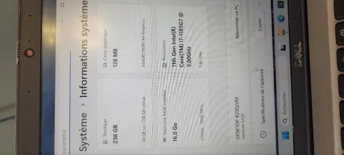 PC Dell i7 11Gen RAM 16Go