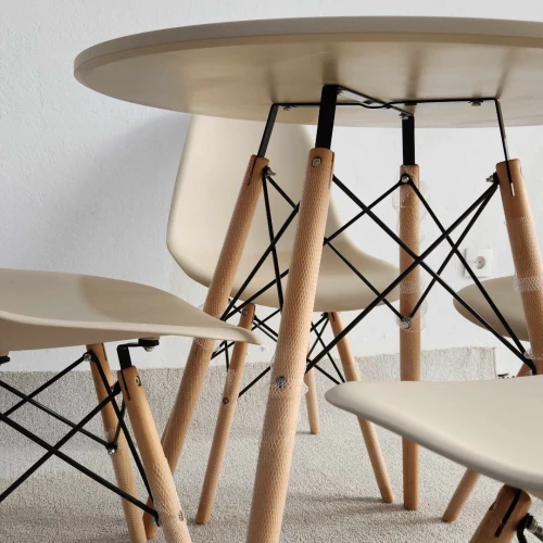Table scandinave rond