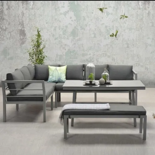 Salon de jardin en aluminium