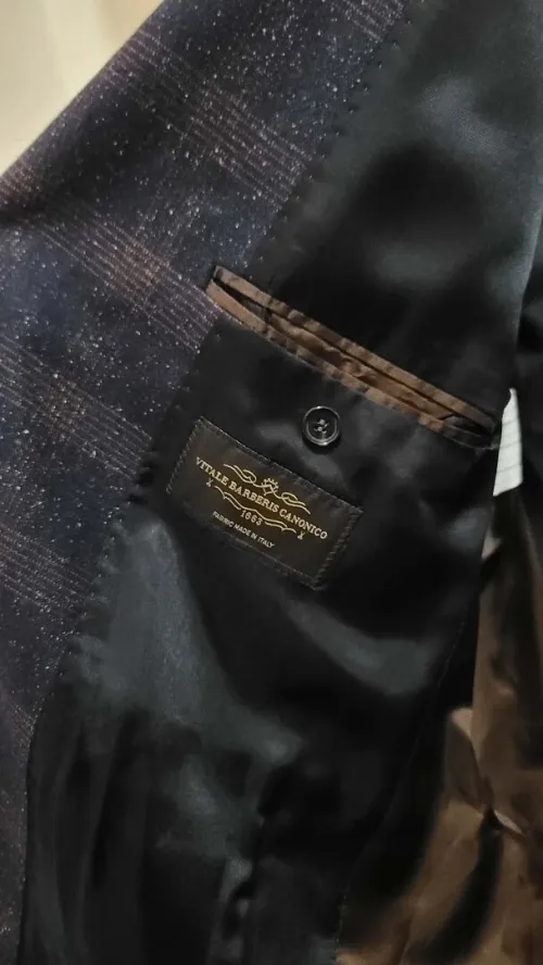 Blazer Homme INTERMOD Taille 56 (L XL)  Laine Premium Vitale Barberis Canonico