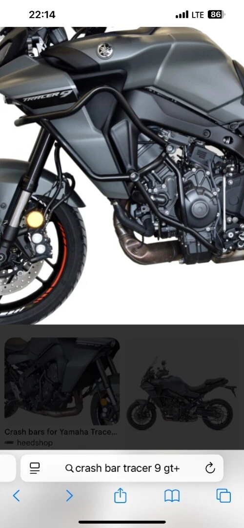 Crash bar mt 09 tracer gt gt+