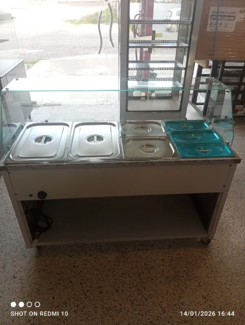 VITRINE BAIN MARIE SANS BAC