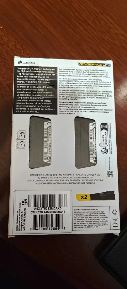 Corsair vengeance LPX 32gb (2x16gb) DDR4
